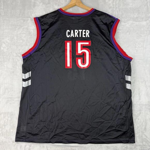 Vintage Champion Toronto Raptors Vince Carter 15 Jersey Men Sz XL NBA Purple Y2K - Picture 2 of 9
